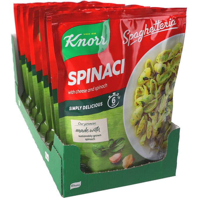 Knorr Pasta m. Spinat 10-pak