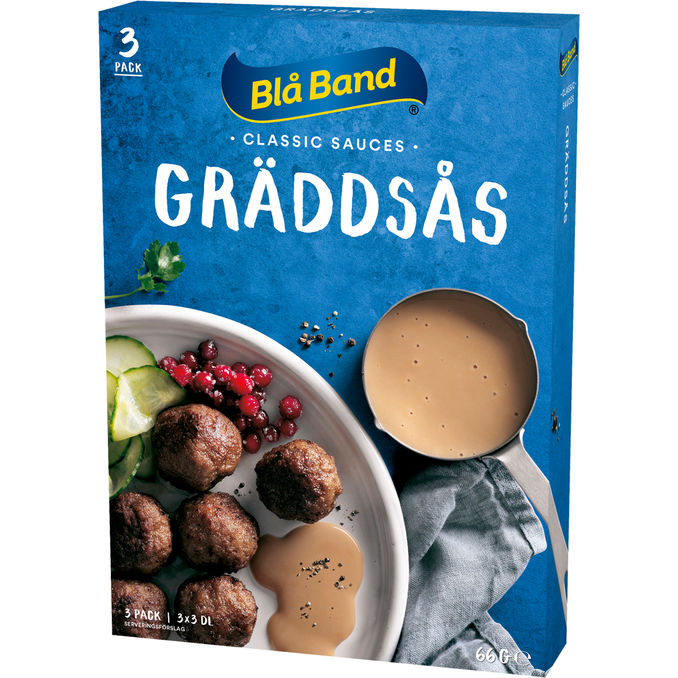 Blå Band 2 x Svensk Flødesauce 3 Breve