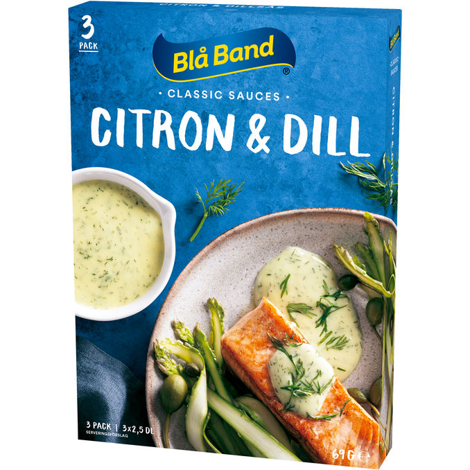Blå Band 2 x Citron- og Dildsauce 3 Breve