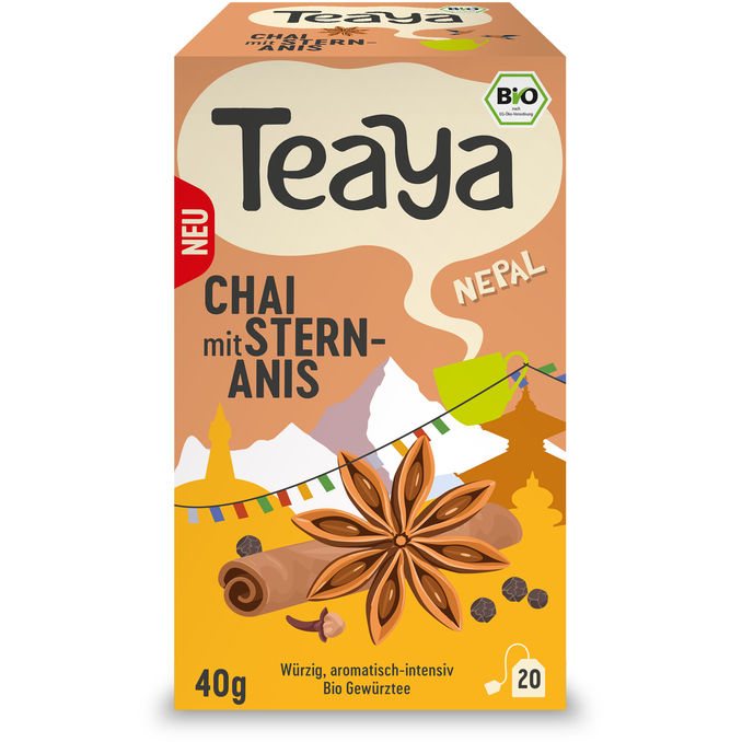 Teaya BIO Chai mit Sternanis Nepal