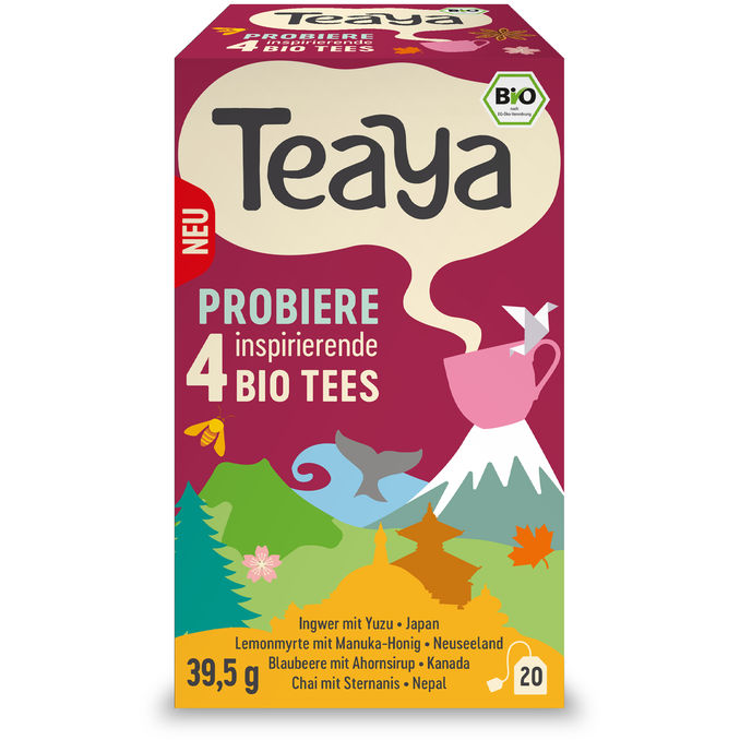 Teaya BIO Probier-Set mit 4 Sorten - 20er