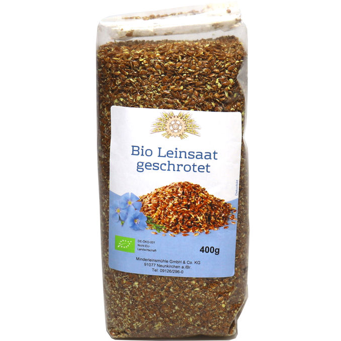 Minderleinsmühle BIO Leinsaat geschrotet