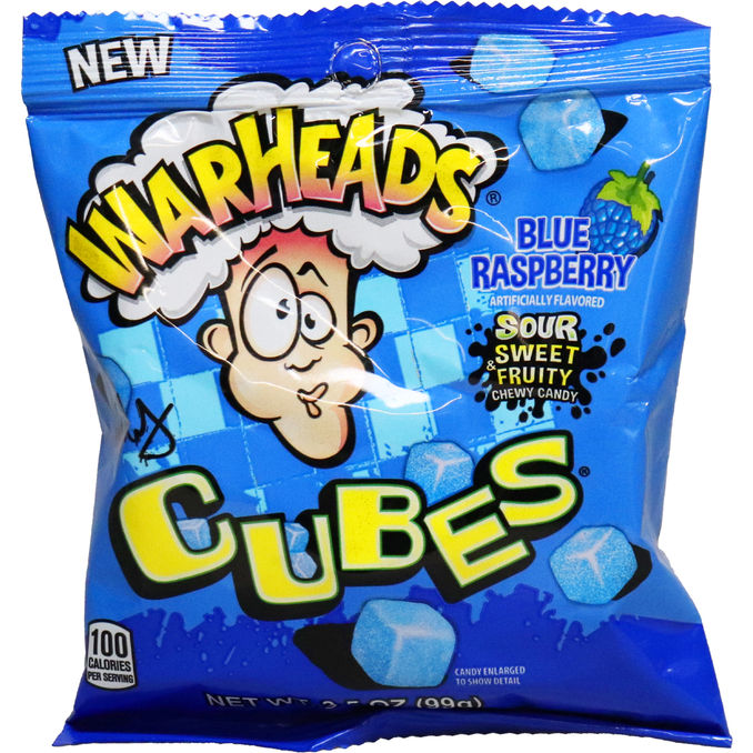 Warheads Fruchtgummi Cubes