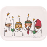 Optodesign Bricka Lucia Vit 27x20cm