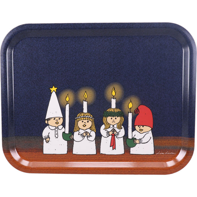 Optodesign Bricka Lucia Blå 36x28cm