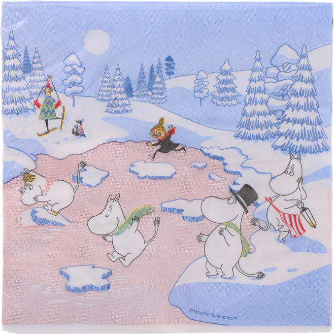 Optodesign Servetter Mumin Vinter 20-pack