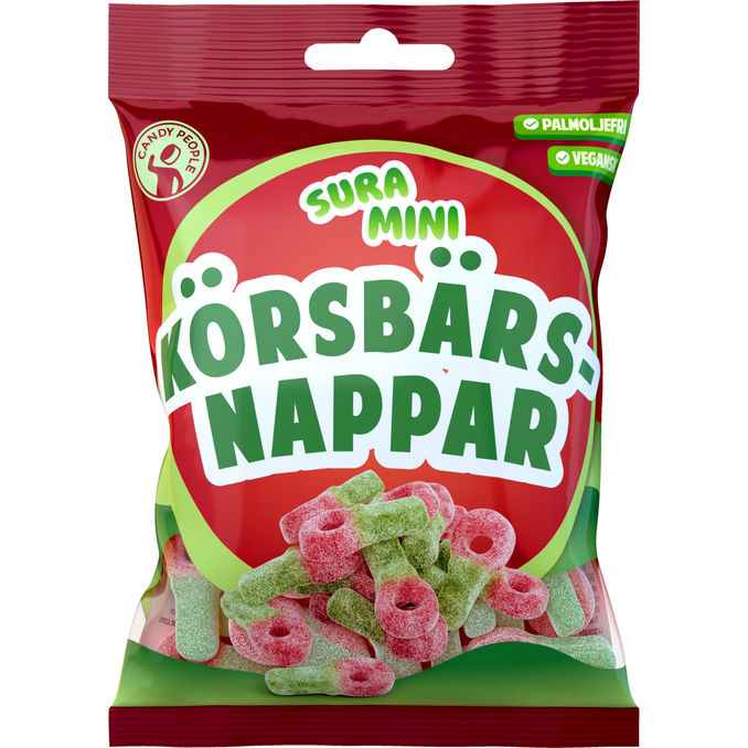 Candy People Körsbärsnappar Sura Mini