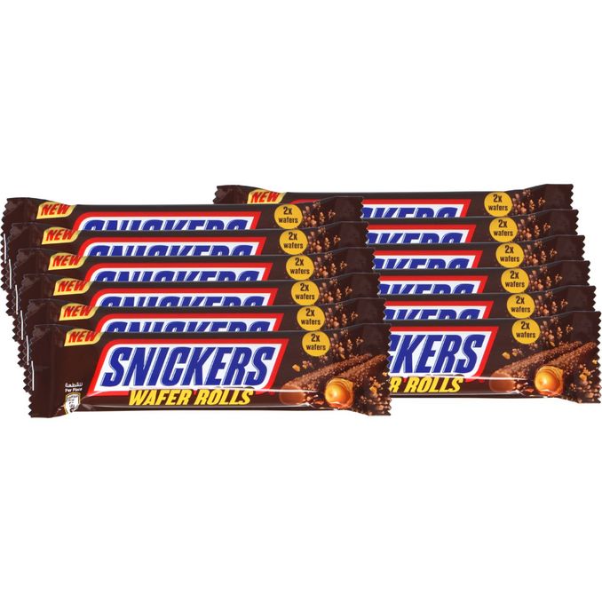 Snickers Wafer Roll, 12er Pack