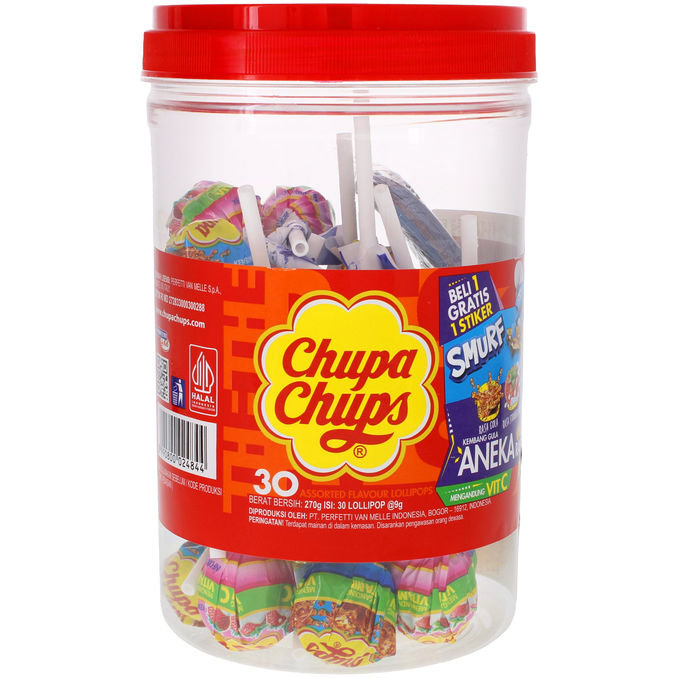 Chupa Chups Klubbor Cola & Jordgubb 30-pack