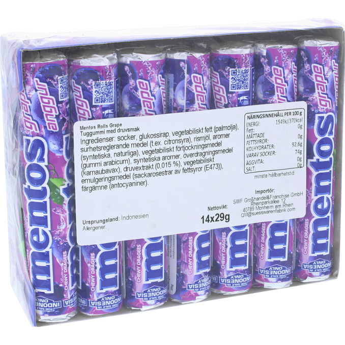 Mentos Rolls Grape 14-pak