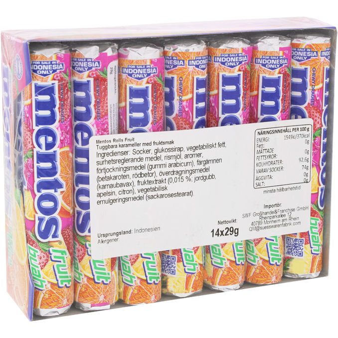 Mentos Fruktkarameller 14-pack