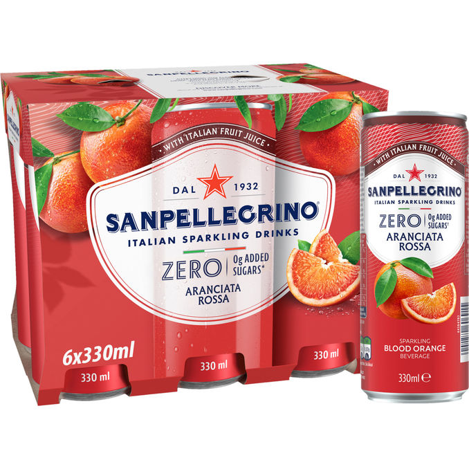 San Pellegrino Aranciata Rossa Zero 6-pack