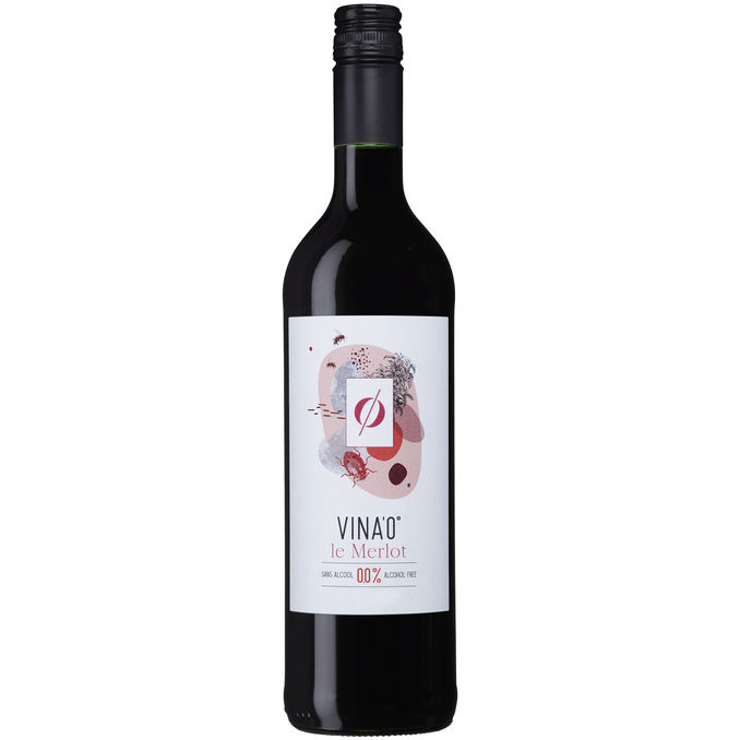 Vina0 Rött Vin Merlot Alkoholfri