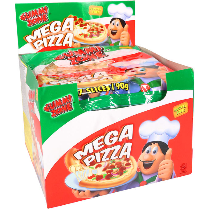 Gummi Zone Vingummi Mega Pizzaer 12-pak