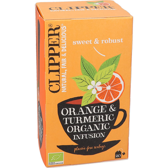 Clipper Yrttitee Appelsiini & Kurkuma
