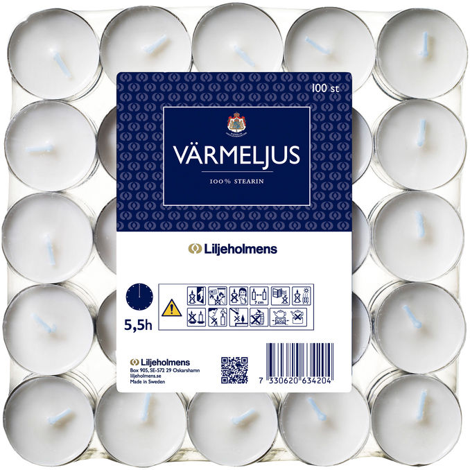 Liljeholmens Lämpökynttilä 100-pack