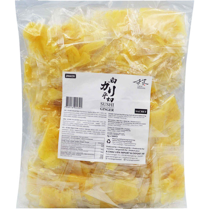 TWIN DRAGON Sushi Inkivääri 100-pack