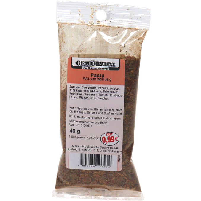 GEWÜRZICA Pasta Würzmischung