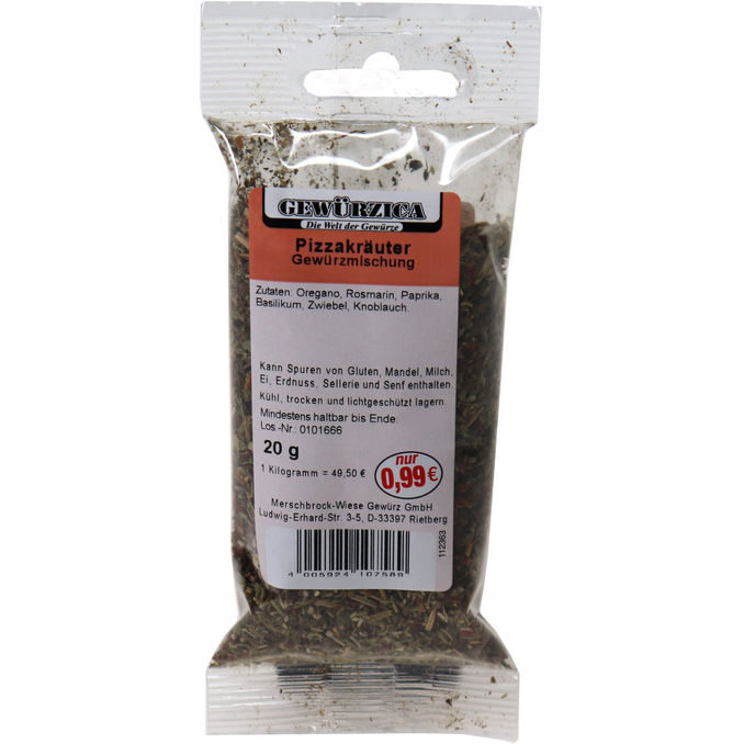 GEWÜRZICA Pizzakräuter Gewürzmischung