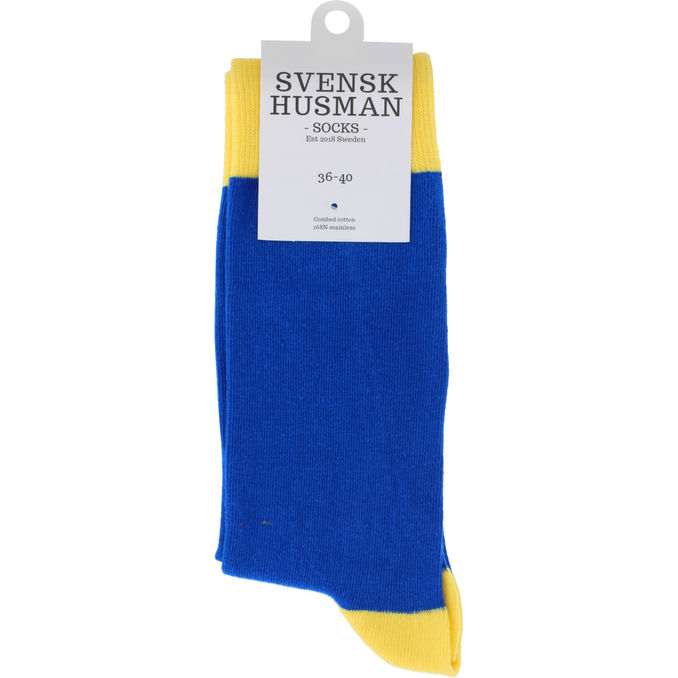 Svensk husman Sukat Sininen & Keltainen 36-40