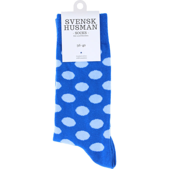 Svensk husman Blå & Lyseblå Sokker 36-40