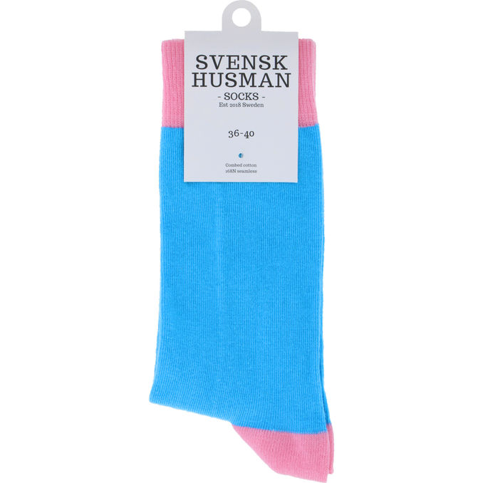 Svensk husman Sukat Vaaleansininen & Vaaleanpunainen 36-40