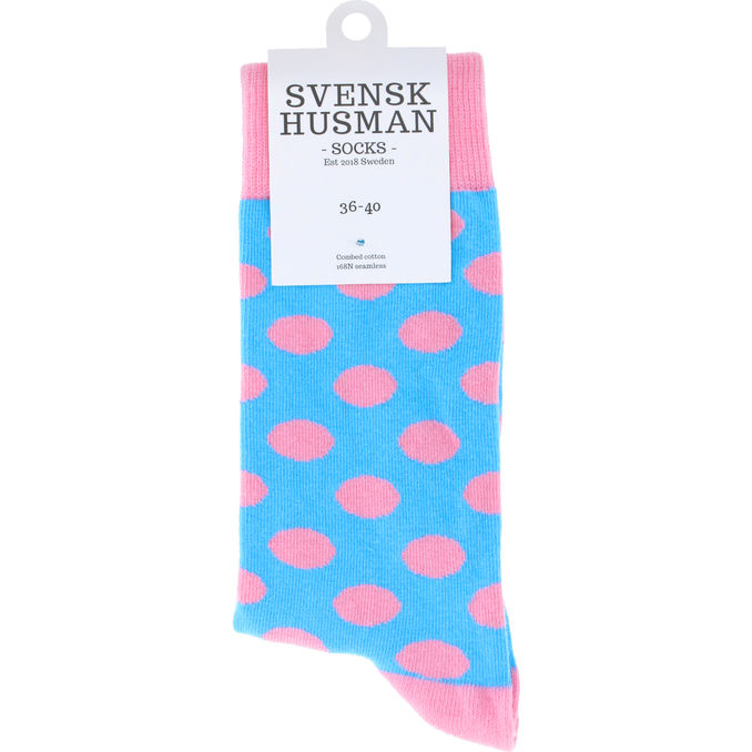 Svensk husman Sukat Vaaleanpunapilkulliset 36-40