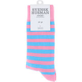 Svensk husman Strumpor Rosa/Turkos Stl. 36-40