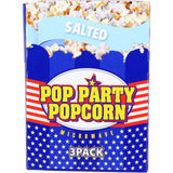 Pop Party Mikrobølgeovn Popcorn 3-pak
