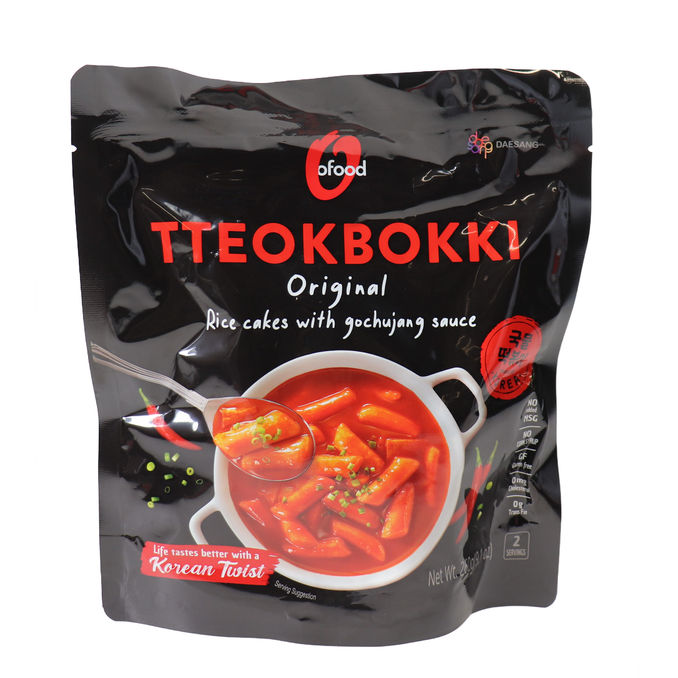 O'FOOD Tteokbokki Reiskuchen mit Gochujang Soße