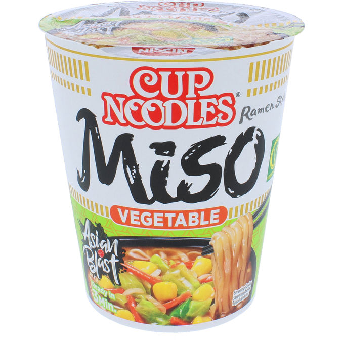 Nissin Instant Nudler Miso Grøntsager
