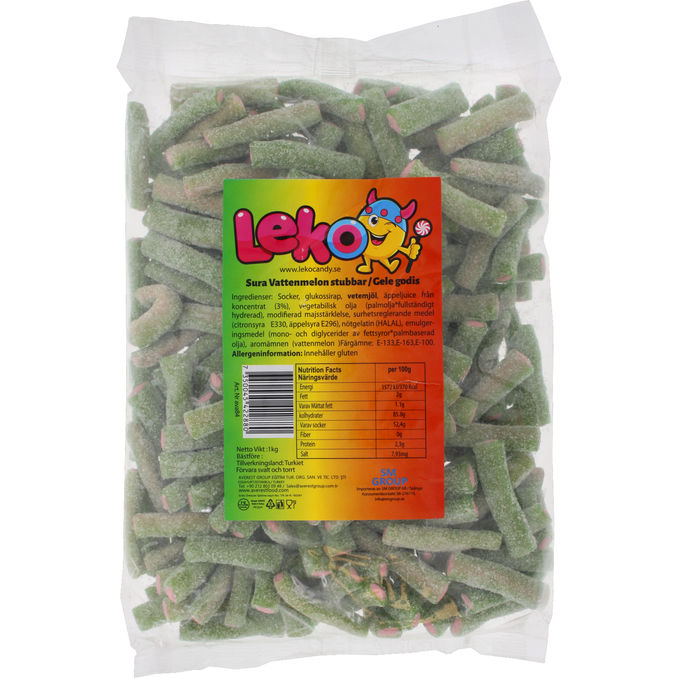 Leko Sure Stænger Vandmelon 1 kg