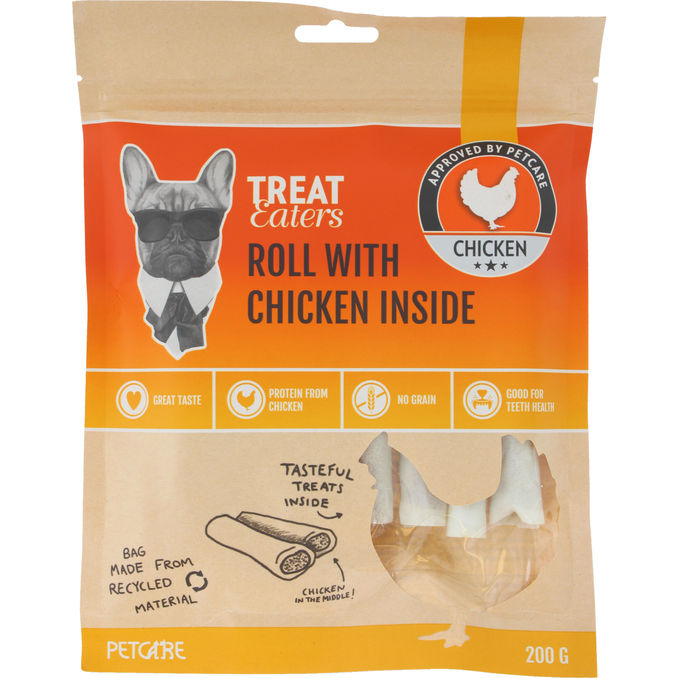 Treateaters Hundesnacks Kyllingeruller