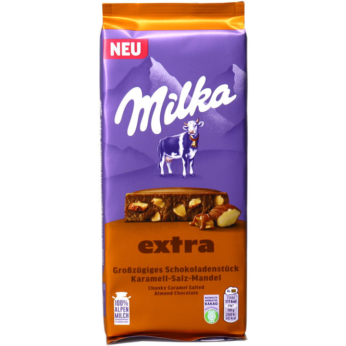 Milka Schokolade Karamell-Salz-Mandel