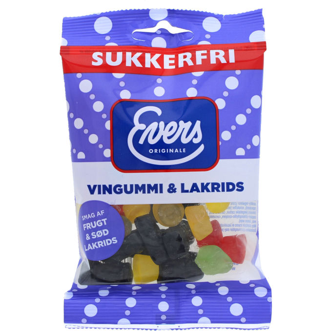 Evers Sukkerfri Vingummi & Lakrids