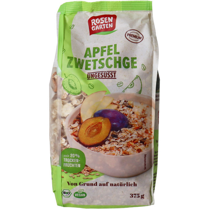 Rosengarten BIO Apfel Zwetschge Müsli