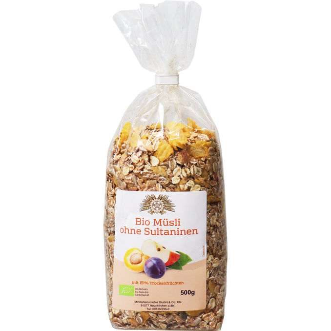Minderleinsmühle BIO Müsli ohne Sultaninen