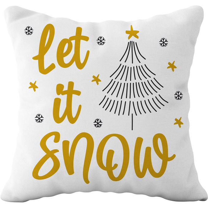 MAXX10GROUP Dekokissen „Let It Snow“