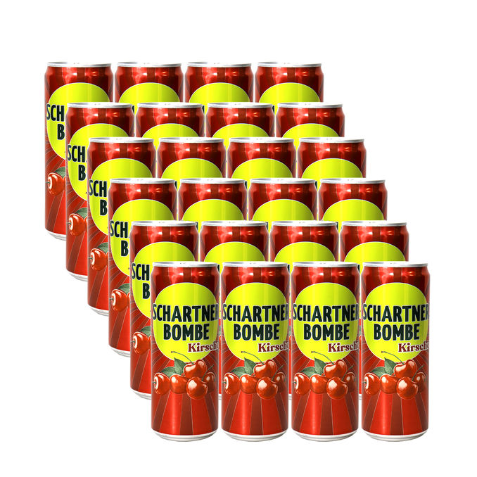 Schartner Bombe Erfrischungsgetränk Kirsche, 24er Pack (EINWEG) zzgl. Pfand
