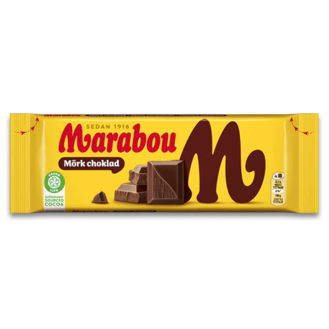 Marabou Mørk 180 g