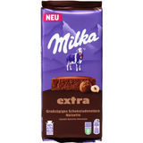 Mindestens haltbar bis: 09.01.2026 Milka Alpenmilchschokolade Extra Noisette