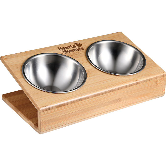 Hearts & homies Futternapf-Set Edelstahl