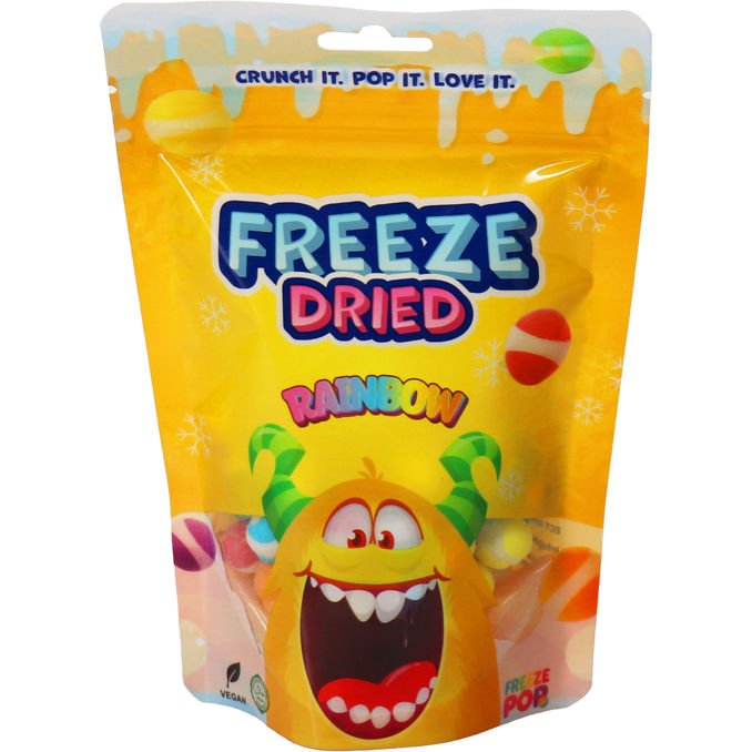 Freeze Pop Gefriergetrocknete Regenbogen-Süßigkeiten
