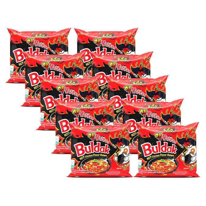Samyang Instant Nudeln Extra Hot Chicken, 10er Pack