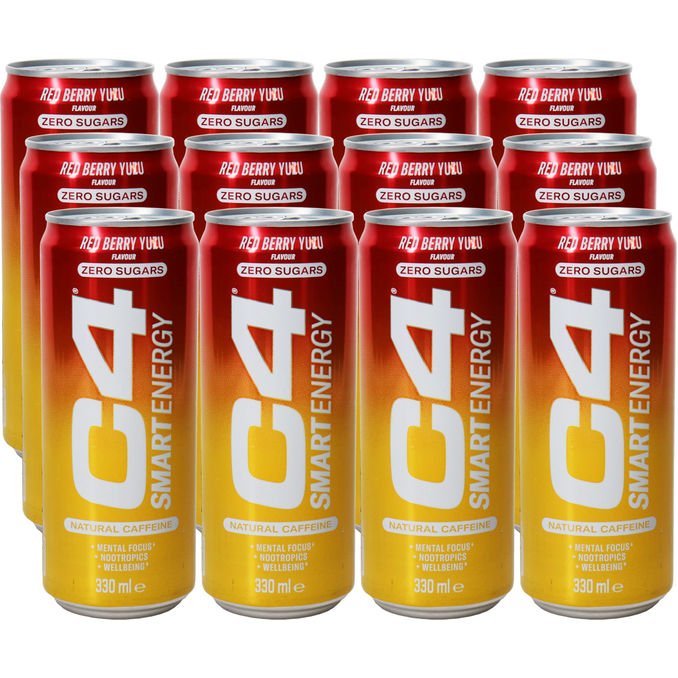 C4 Energydrink Red Berry Yuzu, 12er Pack (EINWEG) zzgl. Pfand