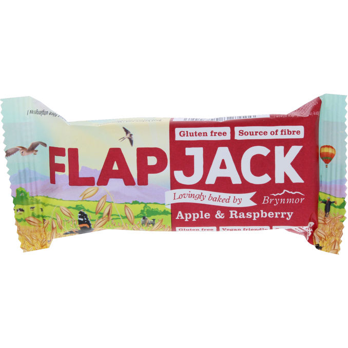 Flapjack Mellanmålsbar Äppel & Hallon