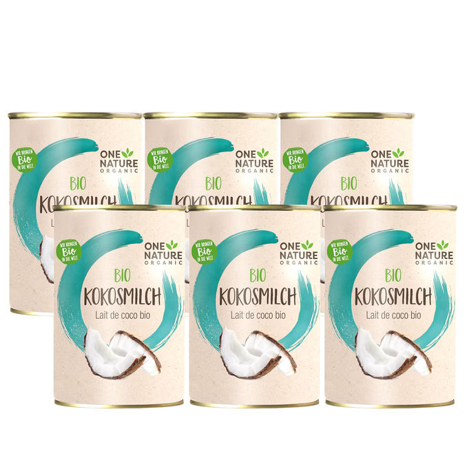 One Nature BIO Kokosmilch, 6er Pack