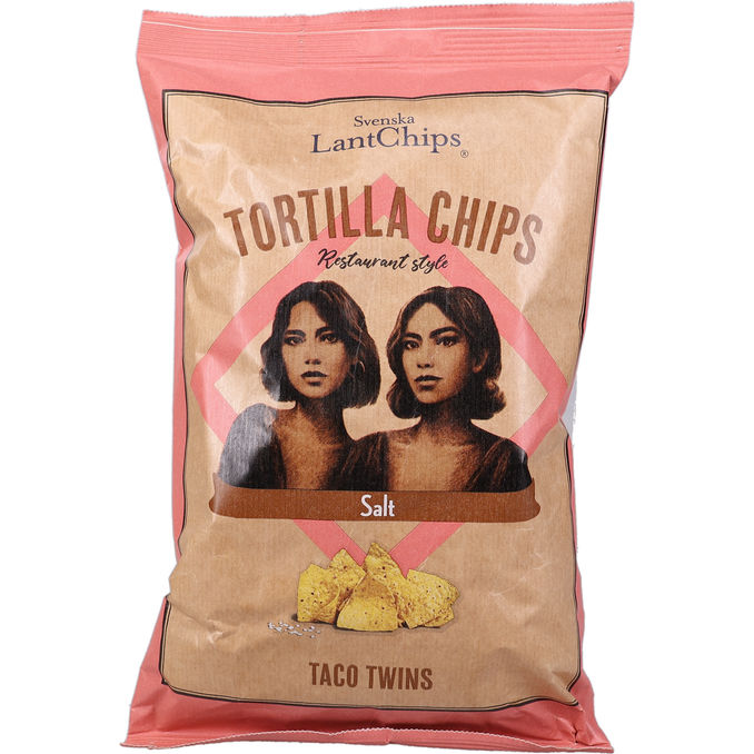 Svenska LantChips Tortilla Chips Salt Taco Twins