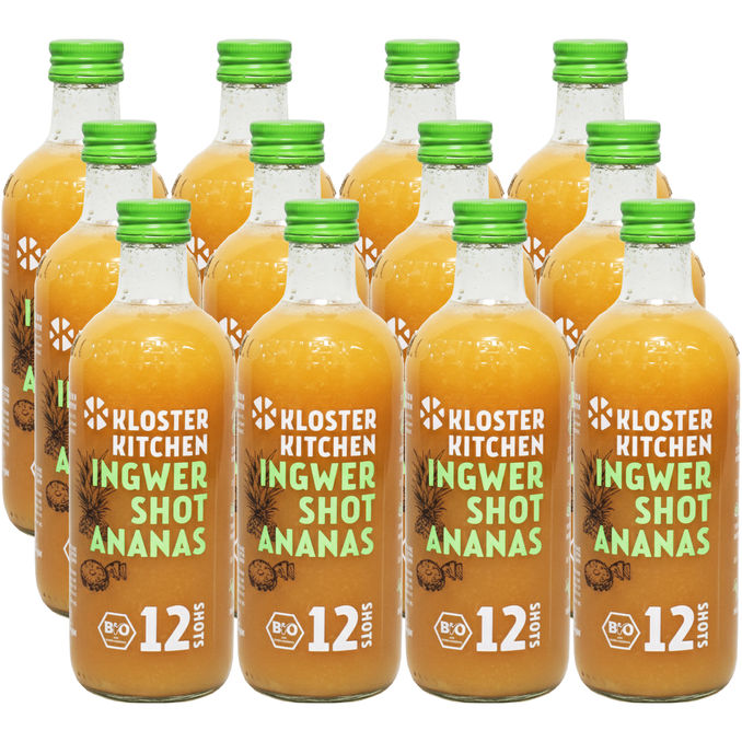 Kloster Kitchen Ingwer Shot Ananas, 12er Pack