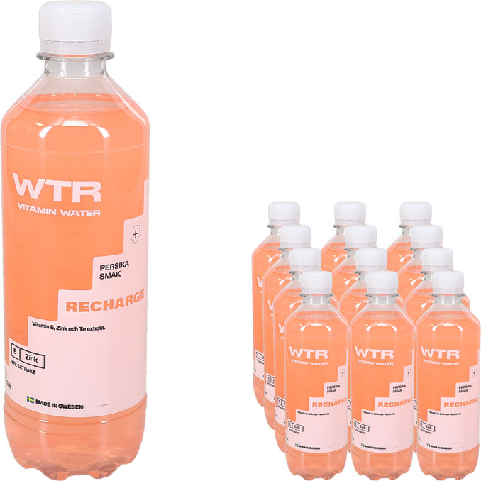 WTR Vitamindryck Recharge Persika 12-pack
